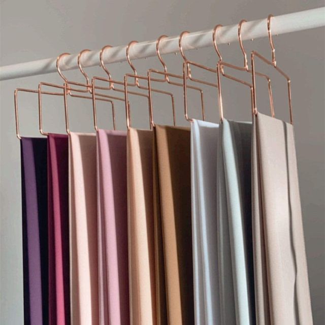 Wholesale Metal Alloy Towel Storage Rack Round Rectangle Iron Towel Rack Fashion Hijab Accessories Muslim Scarf Hanger