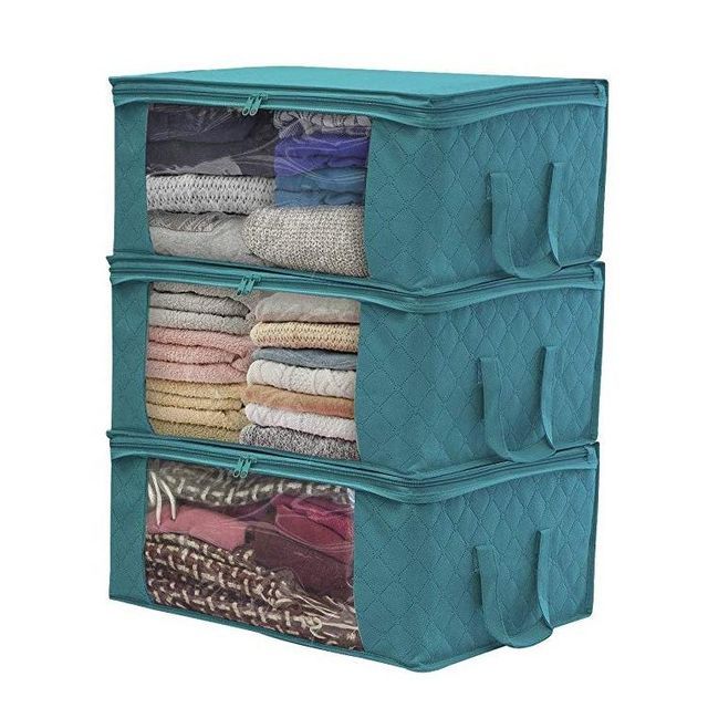 Quilted Garment Finishing Box for Non-Woven Garment Storage Collapsible Dust Bag Storage Box