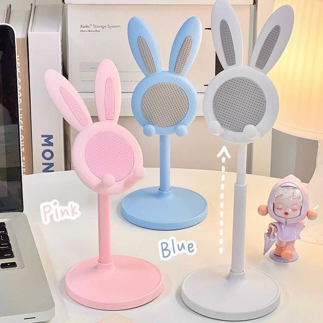 New 2025 cute cartoon rabbit folding mobile phone holder desktop mobile phone holder